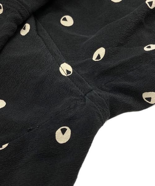 Saint Laurent Paris（サンローランパリ）Saint Laurent Paris (サンローランパリ) ドットプリントシルクシャツ/Dot print silk shirt ブラック サイズ:38の古着・服飾アイテム