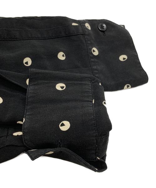 Saint Laurent Paris（サンローランパリ）Saint Laurent Paris (サンローランパリ) ドットプリントシルクシャツ/Dot print silk shirt ブラック サイズ:38の古着・服飾アイテム
