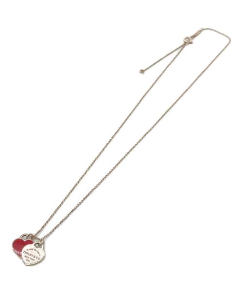 TIFFANY & Co.（ティファニー）TIFFANY & Co. (ティファニー) リターントゥ ダブルハート ネックレス/ミニ シルバー×レッドの古着・服飾アイテム
