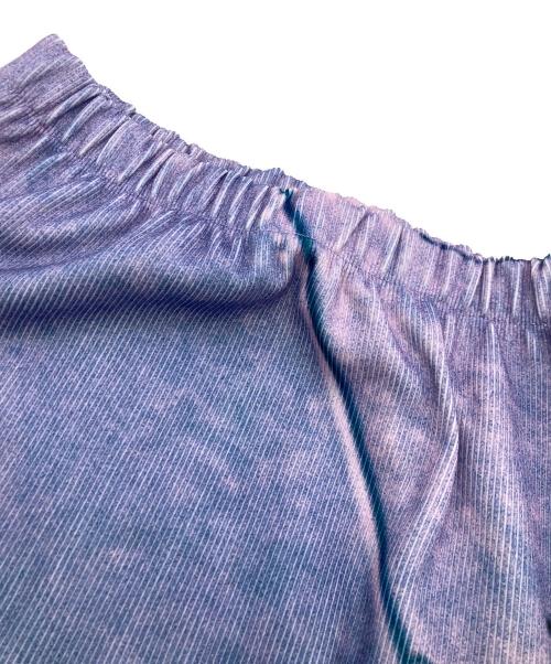 NON TOKYO（ノントーキョー）NON TOKYO (ノントーキョー) PRINT RIB TIGHT SKIRT スカイブルー×パープル サイズ:	SIZE Freeの古着・服飾アイテム