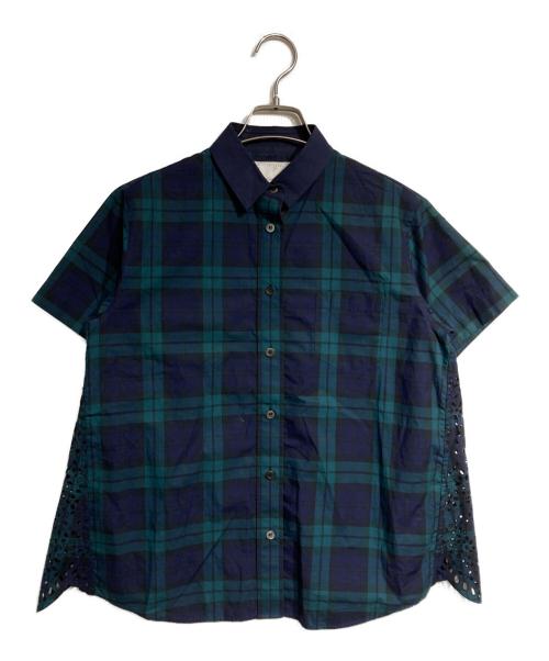 sacai（サカイ）sacai (サカイ) SS Shirt Cutout Lace Back グリーン サイズ:1の古着・服飾アイテム