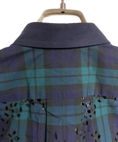 sacai（サカイ）sacai (サカイ) SS Shirt Cutout Lace Back グリーン サイズ:1の古着・服飾アイテム