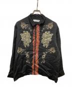 TOGA PULLAトーガ プルラ）の古着「INNER PRINT SHIRT」｜ブラック