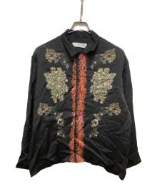 TOGA PULLA（トーガ プルラ）の古着「INNER PRINT SHIRT」｜ブラック