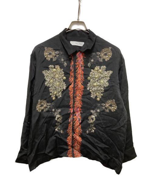 TOGA PULLA（トーガ プルラ）TOGA PULLA (トーガ プルラ) INNER PRINT SHIRT ブラック サイズ:36の古着・服飾アイテム