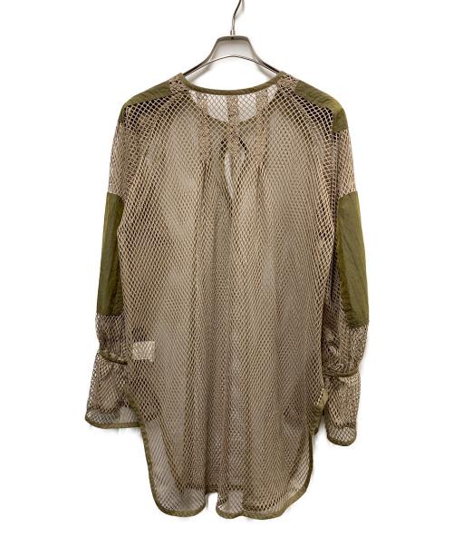 RUMBLE RED（ランブルレッド）RUMBLE RED (ランブルレッド) メッシュプルオーバー ベージュ サイズ:SIZE Freeの古着・服飾アイテム