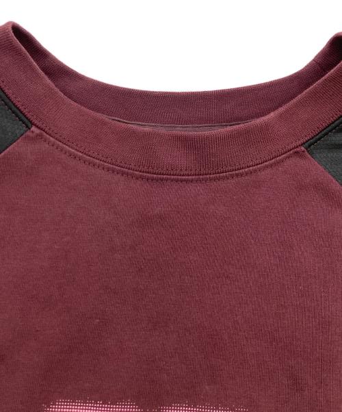 ADER error（アーダーエラー）ADER error (アーダーエラー) Nolc logo reglan t-shirt ボルドー サイズ:	SIZE XLの古着・服飾アイテム