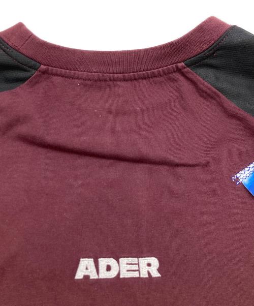 ADER error（アーダーエラー）ADER error (アーダーエラー) Nolc logo reglan t-shirt ボルドー サイズ:	SIZE XLの古着・服飾アイテム