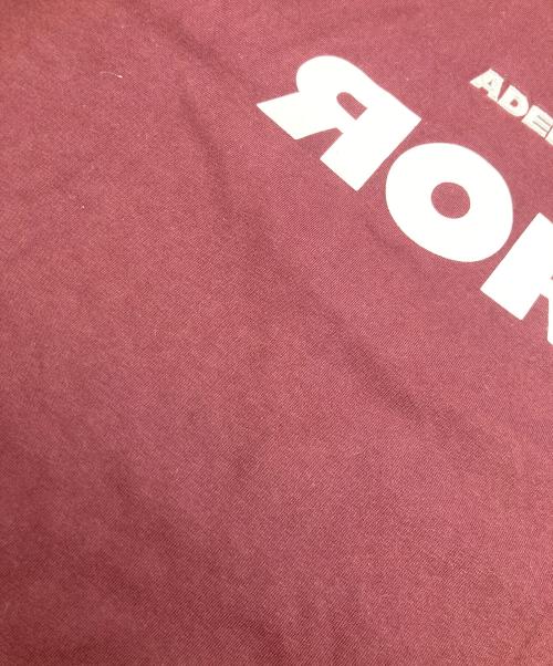 ADER error（アーダーエラー）ADER error (アーダーエラー) Nolc logo reglan t-shirt ボルドー サイズ:	SIZE XLの古着・服飾アイテム