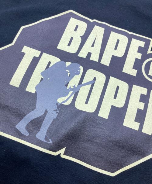 A BATHING APE（アベイシングエイプ）A BATHING APE (アベイシングエイプ) プリントTシャツ ブラック サイズ:Lの古着・服飾アイテム