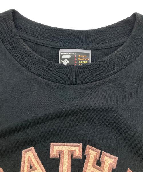 A BATHING APE（アベイシングエイプ）A BATHING APE (アベイシングエイプ) カレッジロゴプリントTシャツ ブラック サイズ:Lの古着・服飾アイテム