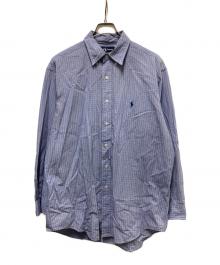 RALPH LAUREN（ラルフローレン）の古着「チェックシャツ」｜ブルー