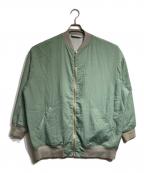 Dulcamaraドゥルカマラ）の古着「ヴィンテージナイロンBIGリバーシブルMA-1/Vintage Nylon Oversized Reversible MA-1 Jacket」｜グリーン