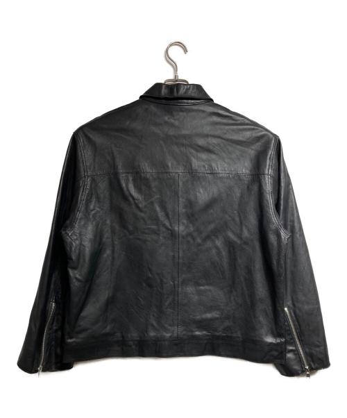 MAISON SPECIAL（メゾンスペシャル）MAISON SPECIAL (メゾンスペシャル) Prime Over Single Rider Collared Jacket/プライムオーバー シングル ライダース カラード ジャケット ブラック サイズ:1の古着・服飾アイテム