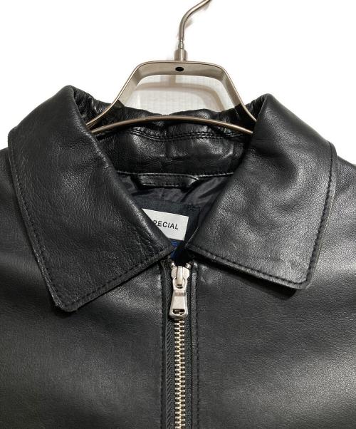 MAISON SPECIAL（メゾンスペシャル）MAISON SPECIAL (メゾンスペシャル) Prime Over Single Rider Collared Jacket/プライムオーバー シングル ライダース カラード ジャケット ブラック サイズ:1の古着・服飾アイテム