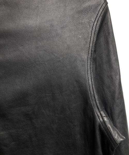 MAISON SPECIAL（メゾンスペシャル）MAISON SPECIAL (メゾンスペシャル) Prime Over Single Rider Collared Jacket/プライムオーバー シングル ライダース カラード ジャケット ブラック サイズ:1の古着・服飾アイテム