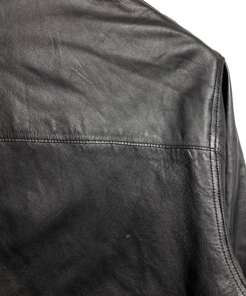 MAISON SPECIAL（メゾンスペシャル）MAISON SPECIAL (メゾンスペシャル) Prime Over Single Rider Collared Jacket/プライムオーバー シングル ライダース カラード ジャケット ブラック サイズ:1の古着・服飾アイテム