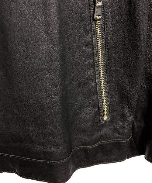 MAISON SPECIAL（メゾンスペシャル）MAISON SPECIAL (メゾンスペシャル) Prime Over Single Rider Collared Jacket/プライムオーバー シングル ライダース カラード ジャケット ブラック サイズ:1の古着・服飾アイテム