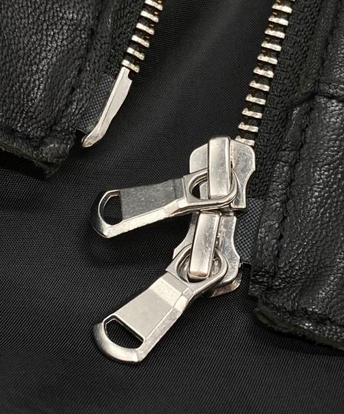 MAISON SPECIAL（メゾンスペシャル）MAISON SPECIAL (メゾンスペシャル) Prime Over Single Rider Collared Jacket/プライムオーバー シングル ライダース カラード ジャケット ブラック サイズ:1の古着・服飾アイテム