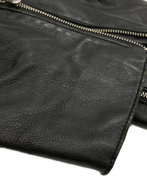 MAISON SPECIAL（メゾンスペシャル）MAISON SPECIAL (メゾンスペシャル) Prime Over Single Rider Collared Jacket/プライムオーバー シングル ライダース カラード ジャケット ブラック サイズ:1の古着・服飾アイテム