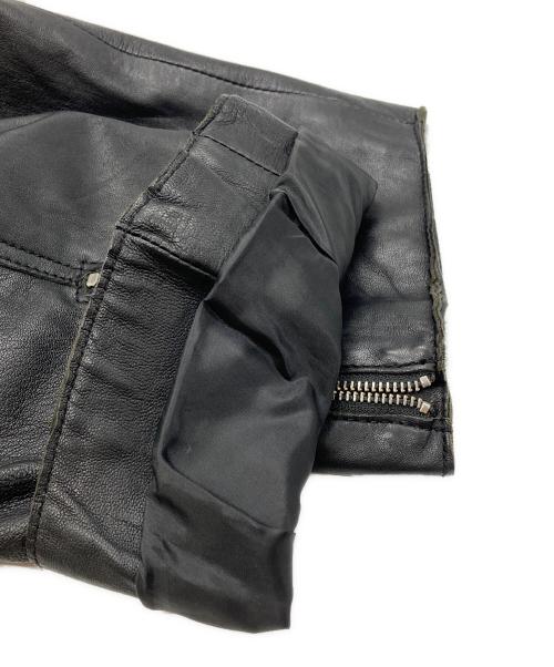 MAISON SPECIAL（メゾンスペシャル）MAISON SPECIAL (メゾンスペシャル) Prime Over Single Rider Collared Jacket/プライムオーバー シングル ライダース カラード ジャケット ブラック サイズ:1の古着・服飾アイテム