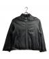 MAISON SPECIAL（メゾンスペシャル）の古着「Prime Over Single Rider Collared Jacket/プライムオーバー シングル ライダース カラード ジャケット」｜ブラック