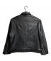 MAISON SPECIAL (メゾンスペシャル) Prime Over Single Rider Collared Jacket/プライムオーバー シングル ライダース カラード ジャケット ブラック サイズ:1：25000円