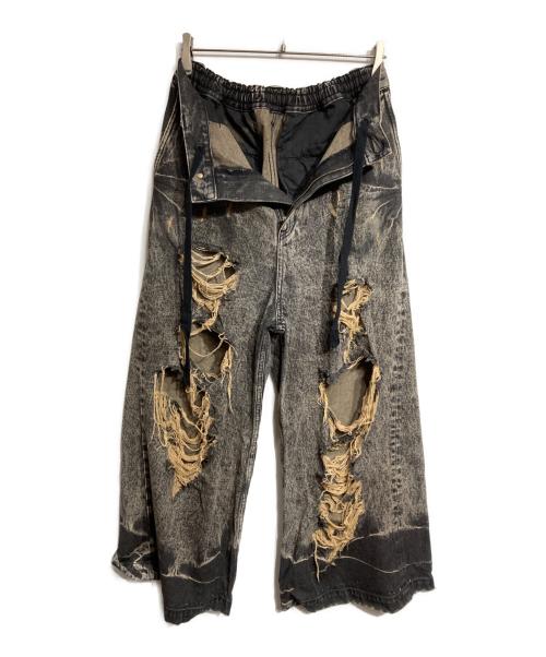MAISON SPECIAL（メゾンスペシャル）MAISON SPECIAL (メゾンスペシャル) Destroy Denim Prime-Wide Pants ブラックの古着・服飾アイテム