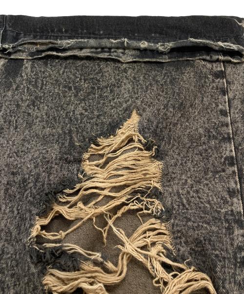 MAISON SPECIAL（メゾンスペシャル）MAISON SPECIAL (メゾンスペシャル) Destroy Denim Prime-Wide Pants ブラックの古着・服飾アイテム
