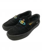 VANS×Vivienne Westwoodヴァンズ×ヴィヴィアンウエストウッド）の古着「SLIP-ON」｜ブラック