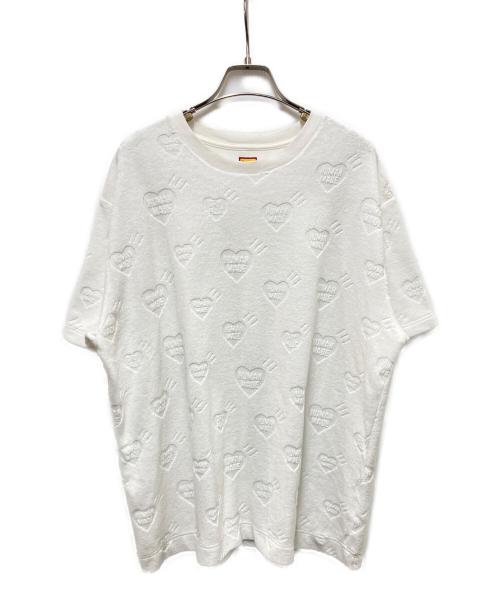 HUMAN MADE（ヒューマンメイド）HUMAN MADE (ヒューマンメイド) エンボスロゴTシャツ ホワイト サイズ:	SIZE Mの古着・服飾アイテム