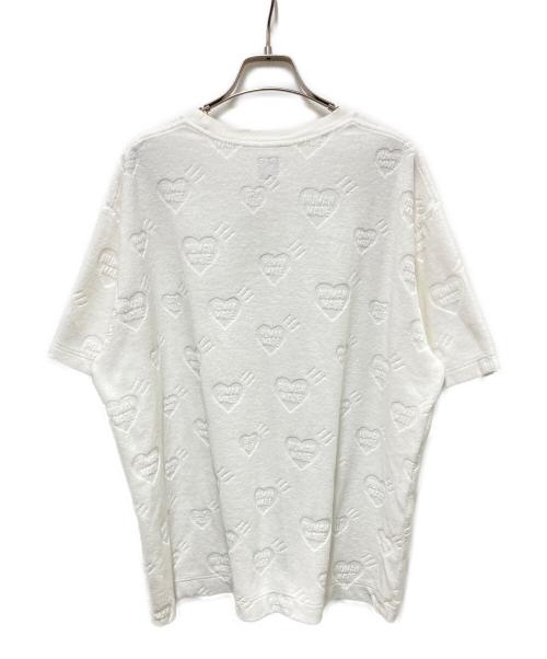HUMAN MADE（ヒューマンメイド）HUMAN MADE (ヒューマンメイド) エンボスロゴTシャツ ホワイト サイズ:	SIZE Mの古着・服飾アイテム