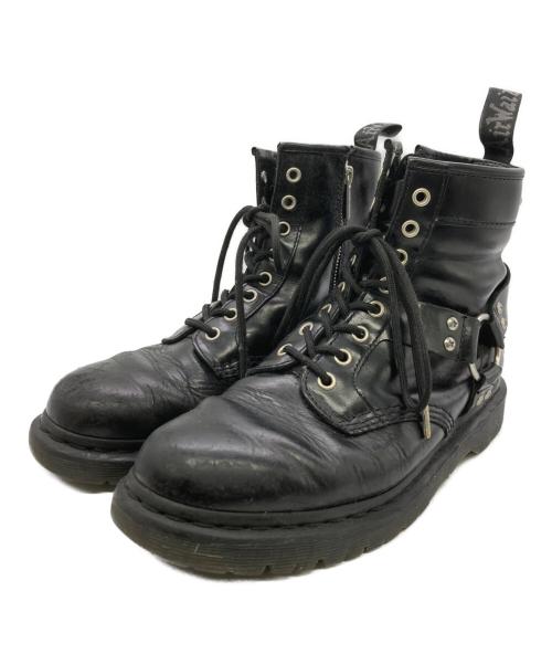 Dr.Martens（ドクターマーチン）Dr.Martens (ドクターマーチン) 1460 HARNESS 8ホールブーツ ブラック サイズ:US9の古着・服飾アイテム