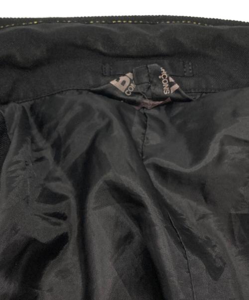 BLACK COMME des GARCONS（ブラックコムデギャルソン）BLACK COMME des GARCONS (ブラックコムデギャルソン) 製品染めポリツイル金ステッチジャケット/Garment-Dyed Poly Twill Jacket with Gold Stitching ブラック サイズ:Sの古着・服飾アイテム