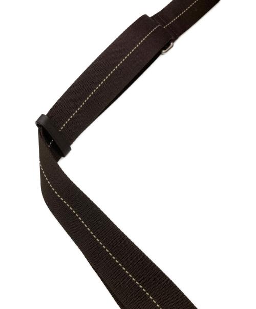 COACH（コーチ）COACH (コーチ) ミニシグネチャー ストライプ ボストンバッグ ブラウン サイズ:Free(実寸参照）の古着・服飾アイテム