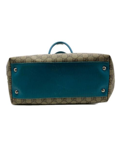 GUCCI（グッチ）GUCCI (グッチ) GG柄 コーティングキャンバストートバッグ ブラウンの古着・服飾アイテム