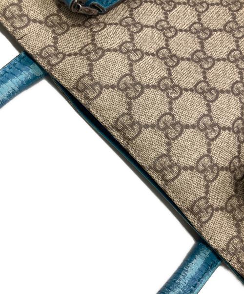 GUCCI（グッチ）GUCCI (グッチ) GG柄 コーティングキャンバストートバッグ ブラウンの古着・服飾アイテム
