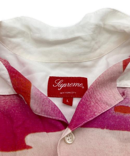 SUPREME（シュプリーム）Supreme (シュプリーム) The Velvet Underground (ザヴェルヴェットアンダーグラウンド) Rayon S/S Shirt ホワイト×ピンク サイズ:Lの古着・服飾アイテム