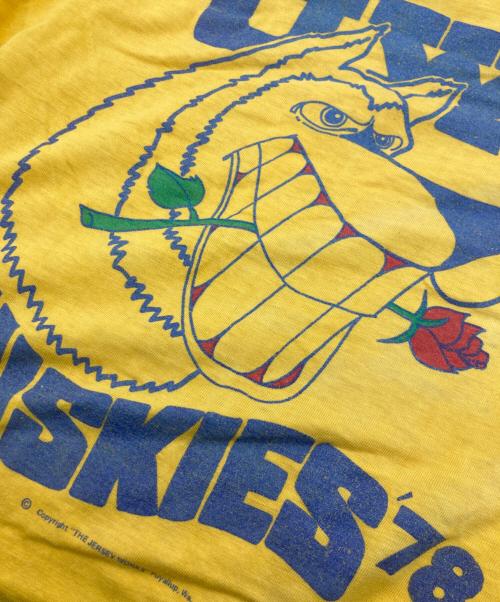 Hanes（ヘインズ）Hanes (ヘインズ) 70sプリントTシャツ イエロー サイズ:Lの古着・服飾アイテム