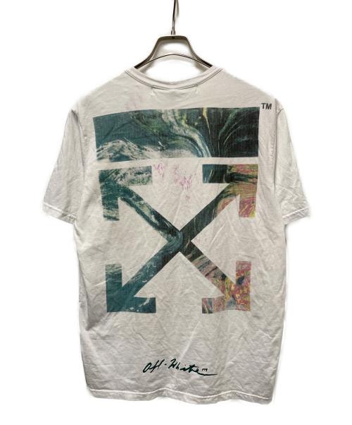OFFWHITE（オフホワイト）OFFWHITE (オフホワイト) ロゴプリントTシャツ ホワイト サイズ:Ｍの古着・服飾アイテム