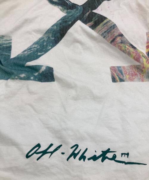OFFWHITE（オフホワイト）OFFWHITE (オフホワイト) ロゴプリントTシャツ ホワイト サイズ:Ｍの古着・服飾アイテム
