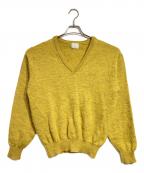 LQ...MENエルキューメン）の古着「Vネックウールニット/V neck wool knit」｜イエロー