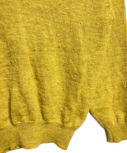 LQ...MEN（エルキューメン）LQ...MEN (エルキューメン) Vネックウールニット/V neck wool knit イエロー サイズ:－の古着・服飾アイテム