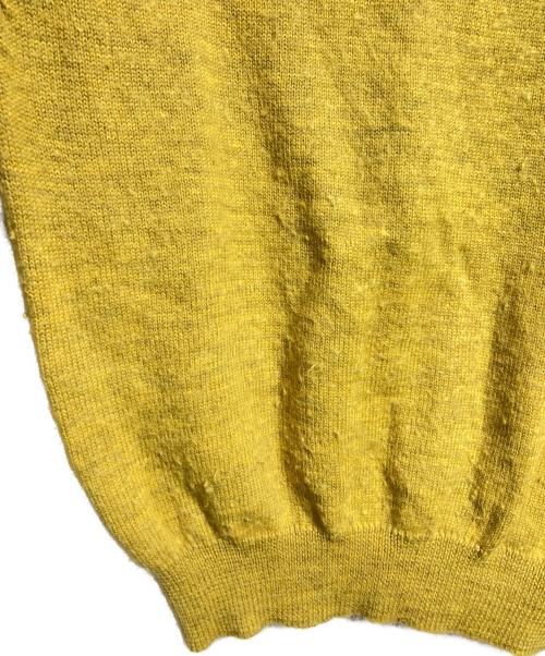 LQ...MEN（エルキューメン）LQ...MEN (エルキューメン) Vネックウールニット/V neck wool knit イエロー サイズ:－の古着・服飾アイテム
