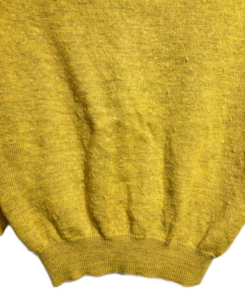 LQ...MEN（エルキューメン）LQ...MEN (エルキューメン) Vネックウールニット/V neck wool knit イエロー サイズ:－の古着・服飾アイテム