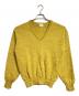 LQ...MEN（エルキューメン）の古着「Vネックウールニット/V neck wool knit」｜イエロー