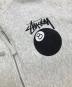 中古・古着 stussy (ステューシー) 8 BALL ZIP HOODIE グレー サイズ:SIZE L：14000円