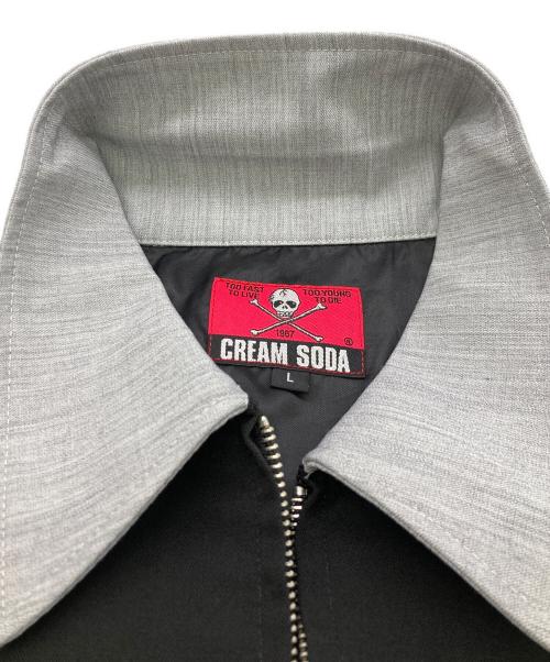 CREAM SODA（クリームソーダ）CREAM SODA (クリームソーダ) V切替ブルゾン グレー サイズ:Lの古着・服飾アイテム