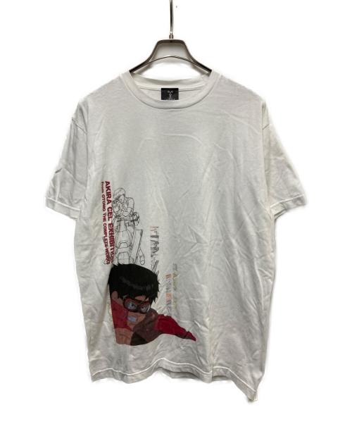 AKIRA（アキラ）AKIRA (アキラ) プリントTシャツ ホワイト サイズ:Lの古着・服飾アイテム