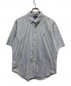 RALPH LAURENラルフローレン）の古着「ストライプシャツ」｜ホワイト×ブルー